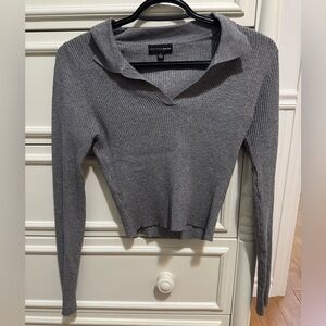 Grey Long Sleeves Shirt
